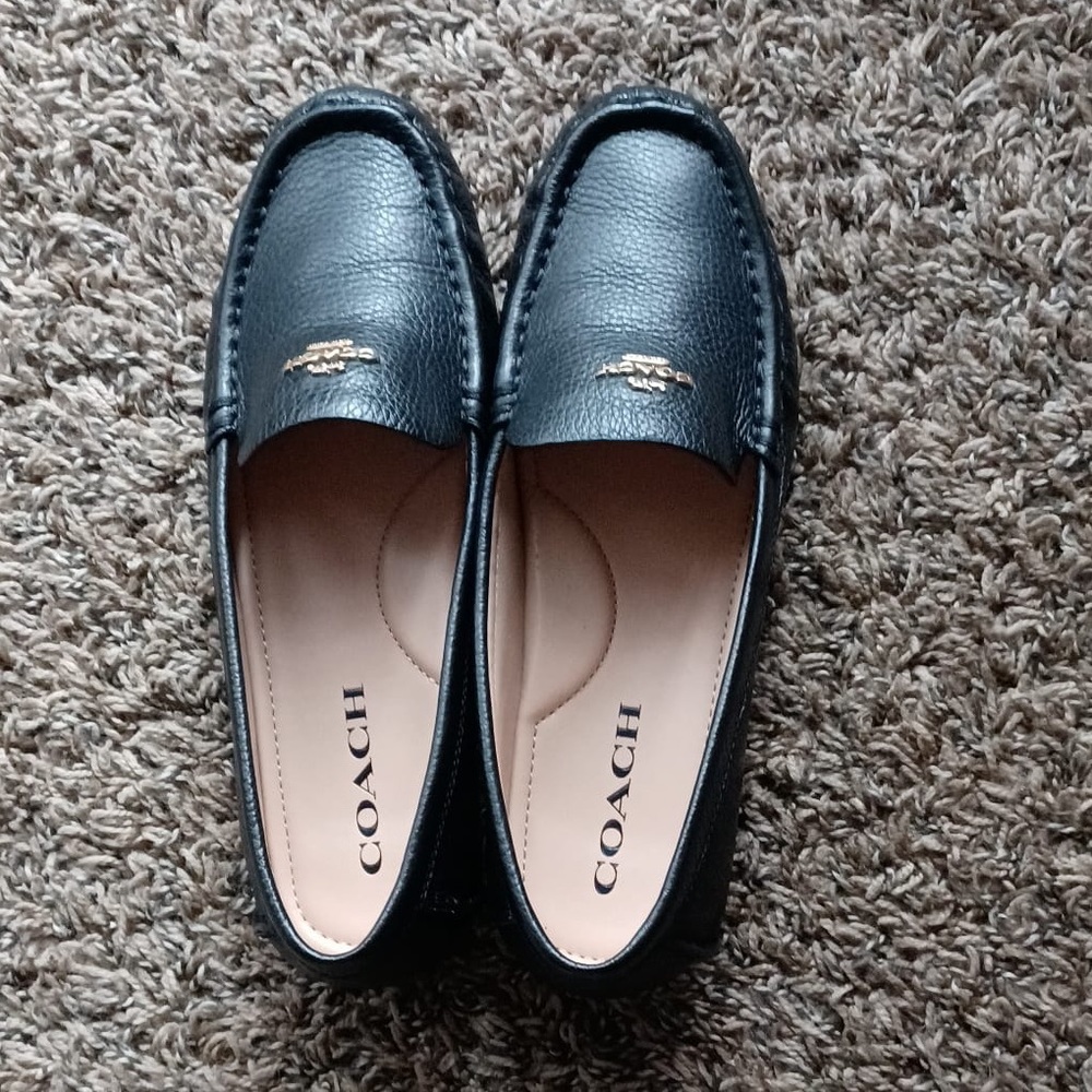 COACH MERLEY WOMENS DRIVER FLATS SHOES SIZE 7 COLOR BLACK - Picture 5 of 14